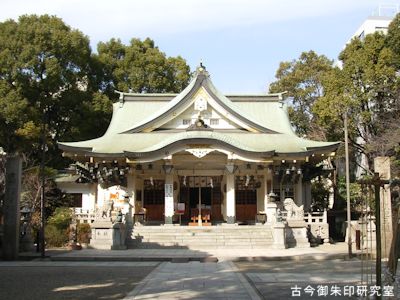 難波八阪神社拝殿